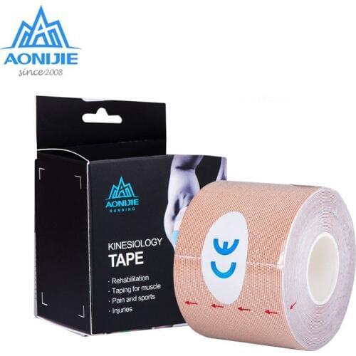 AONIJIE Elastic Kinesiology Tape Waterproof Muscle Pain Care Strain Injury Support Gym Accessories Protection For Outdoor Sports