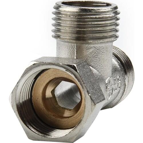 G1/2" T-ValveToilet Diverter Valve Copper T Adapter For Bath Bidet Sprayer Shower Fitting 4 Points Copper Three-Way Water