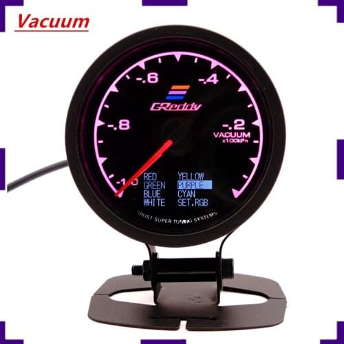 Racing Gauge GReddi Multi D/A LCD Digital Display Vacuum Gauge Car Gauge 2.5 Inch 62mm 7 Color in 1