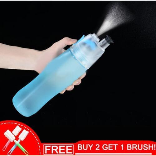 Keelorn 700ML High Quality Creative Outdoor Sports Portable Water Glass Summer Spray Matte Dual-Use Hand Bottle