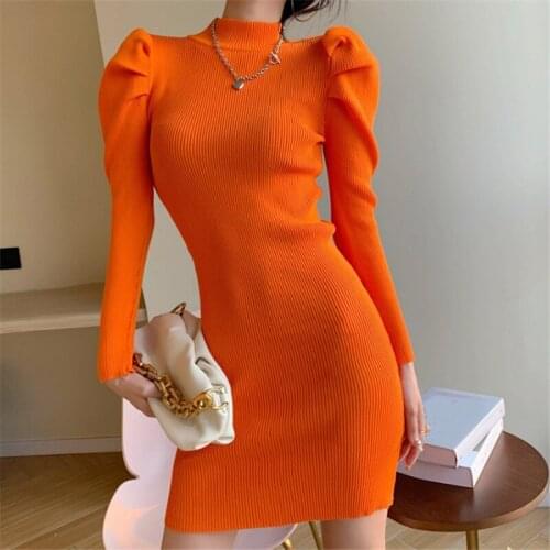 Модные вязаные платья Mumuzi China At AliExpress