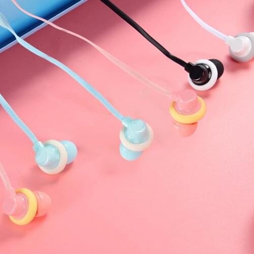 Bluelans 3.5mm In-ear Wired Earphone Earbuds with Cute Colorful Doughnut Storage Box