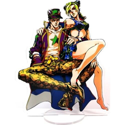 JoJos Bizarre Adventure Stone Ocean Jolyne Kujo Jotaro couple HM acrylic stand figure model plate holder cake topper anime