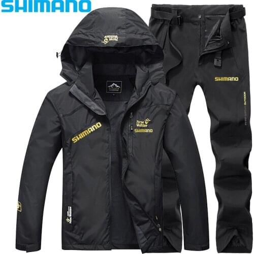 Shimano New Fishing Clothes Waterproof Suit for Fishing Jacket Windproof Warm Thick Pants Fishing Shirt Sports Wear Fishing Suit