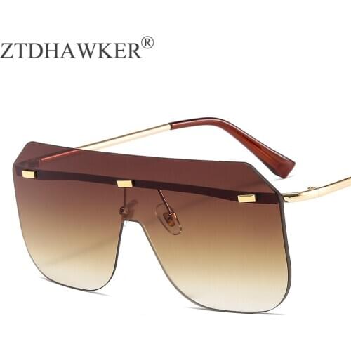 The New One-piece Lady Sunglasses Integrated UV Protection Fashion Men and Women Wild Spectacles