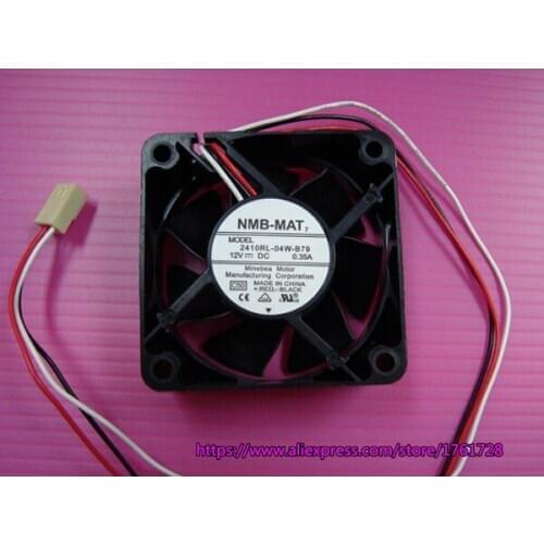 Original 60*60*25mm 6cm blower fan 2410RL-04W-B79 12V 0.35A dual ball bearings servo fan ,3wires