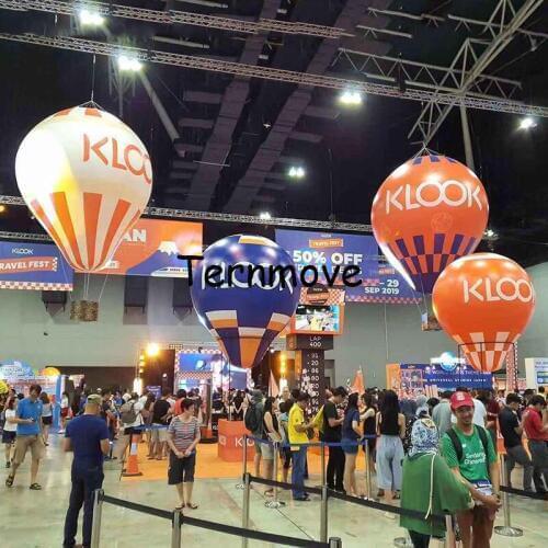 Advertising helium balloon giant helium Colorful Hanging Wedding Rainbow Hot Air Balloon Wedding Party Birthday Decorations