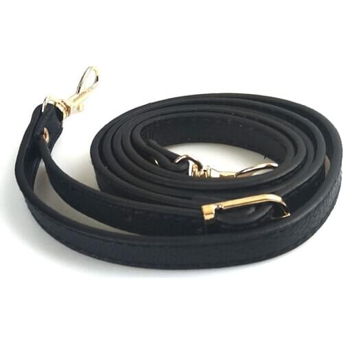 120cm Women DIY Belts Adjustable Handbag Handle PU Leather Bags Strap Belts Buckle Shoulder Bag Accessories Long Belts Black Red