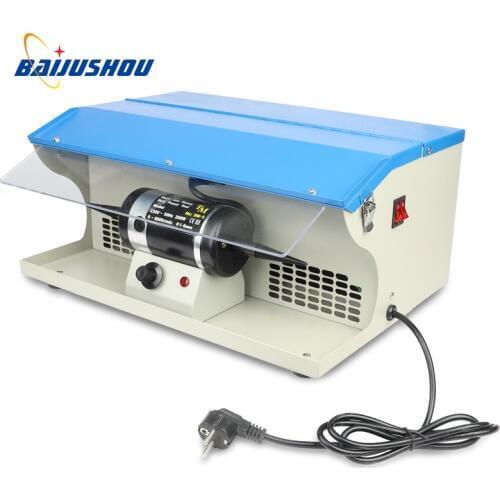 DM-5 Polishing Motor With Dust Collector Double Head Turbine Stepless Speed Regulation Jewelry Grinding Machine 110/220V