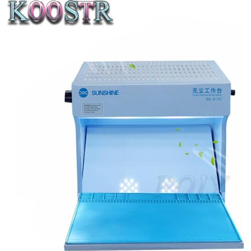 Sunshine SS-917C Dust Free Working Room Anti Dust Working Bench Adjustable Wind Cleaning Room for Phone iPad Refurbish Repair