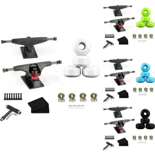 100A Skateboard Longboard 52X32mm Wheels with 5 Inch Skateboard Trucks and Skateboard Tools Skateboard Accessories