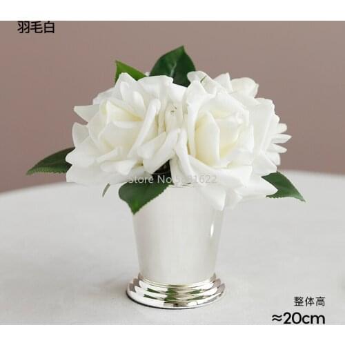 Ladylike Moisturizing Aromatherapy Rose Artificial Flower Decoration Ins Nordic Simple Touch Ornamental Flower Table Flower