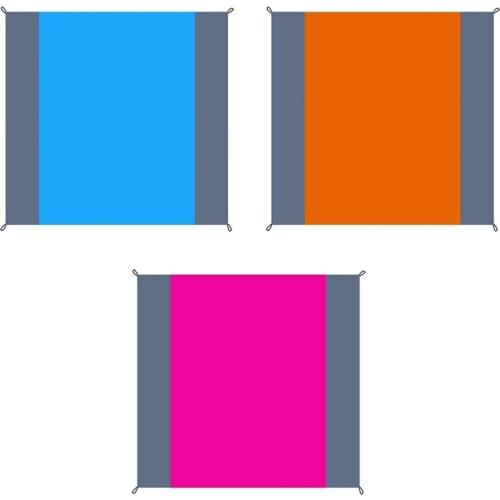 Beach Picnic Mat Waterproof Camping Blanket Nylon Mini Plaid Cloth Moisture-proof Beach Blanket Sleeping Pad Travel Camping