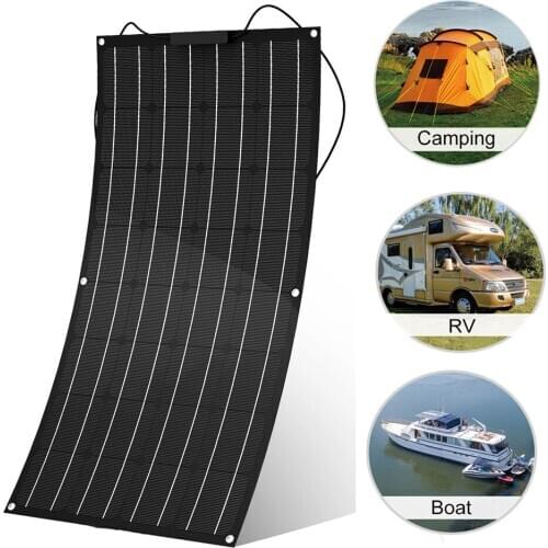 100W High Quality Full Power ETFE flexible Solar Panel For 12V 18V Battery Charge