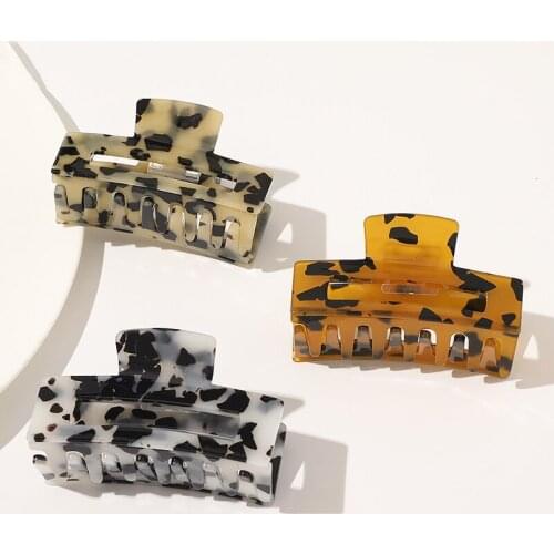 High Quality Hair Clips Women Claw Clip Simplicity Colorful Leopard Print Hair Clip Crab for Hair Girl Hairclip Hair Accessories