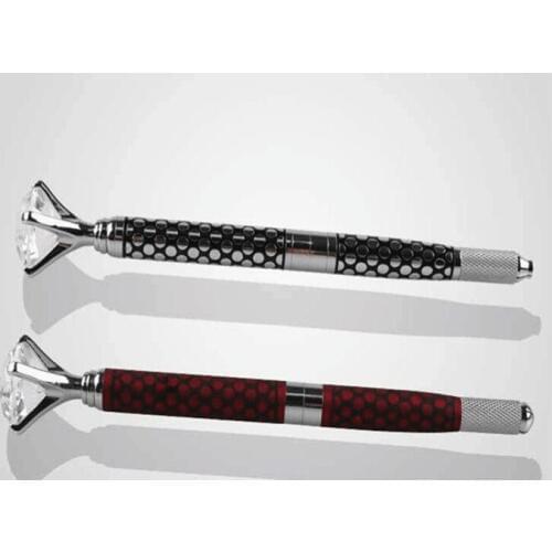 1pcs New Arrival Factory Price Free shipping Tattoo Eyebrow Guide Handle Pen with 10 pins Tattoo Needles