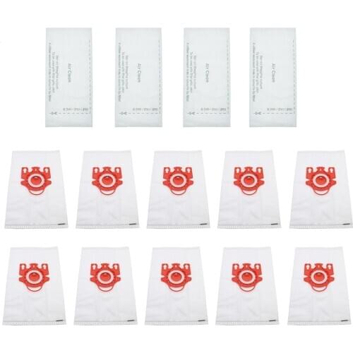 10Pcs/Lot DUST BAGS With 4pcs FILTERS for Miele vacuum cleaner 3D GN S5000 S8000 Complete C2 C3 S5 S8 SF-50 Vacuum Cleaner
