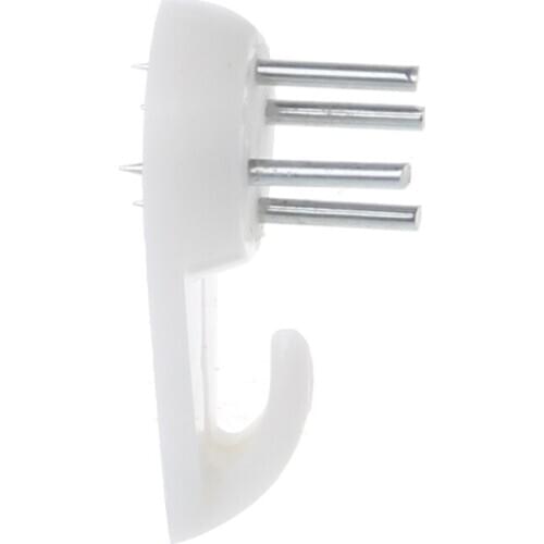 50Pcs White Plastic Invisible Wall Mount Photo Picture Frame Nail Hook Hanger Hard Picture Frame Wall Hooks