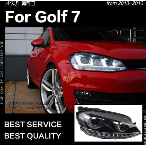 AKD Car Styling for VW Golf 7 Headlights MK7 LED Headlight R-LINE Design DRL Hid Head Lamp Angel Eye Bi Xenon Beam Accessories