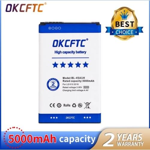 OKCFTC BL-45A1H BL45A1H 5000mAh Battery For LG K10 2016 F670L F670K F670S F670 K420N K10 LTE Q10 K420