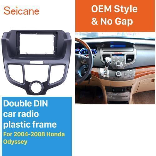 Seicane 9 inch Black Car Frame for 2004-2008 Honda Odyssey Audio Dash Trim Fascia Panel Kit