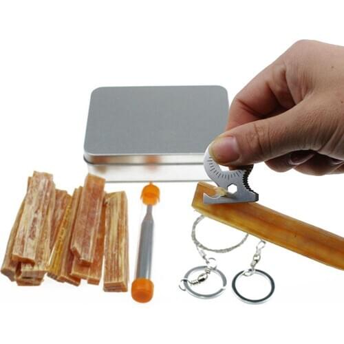 Outdoor Emergency Blow Fire Tube Hiking Camping Travel Survival Gear Tool Kit