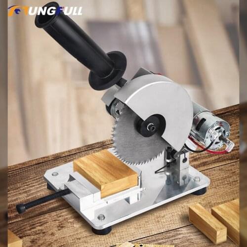 Stainless Steel Copper Electric Saw DIY Drill Micro Cutting Machine Mini Small Aluminum Alloy Table Saw Cutting Aluminum Machine