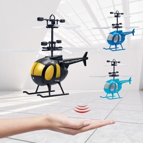 Induction Drone Infrared Sensor RC Helicopter Mini Flying Remote Control Quadcopter LED Light Aircraft Outdoor Toys for Children
