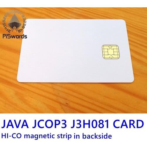 JAVA Card JCOP3 J3 J3H081 JCOP3P60 80K with Hi-co Mag 2FF Standard 3ff micro sim card size IC Connect Smart Card