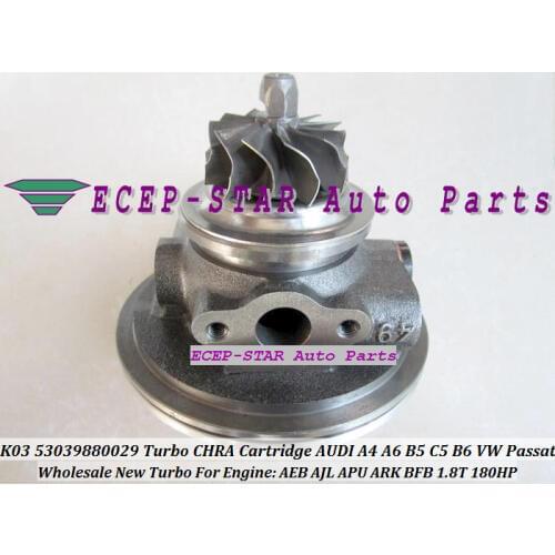 Turbo CHRA Cartridge Core K03 53039880029 53039700029 058145703J For AUDI A4 A6 B5 C5 B6 For VW Passat B5 1.8T BFB APU ARK 1.8L