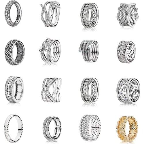 Classic S925 Honeycomb Lace Universe Star Rotating Snake Ring Complex Lattice Belt, Exquisite Logo Leaves, Ample Love Ring