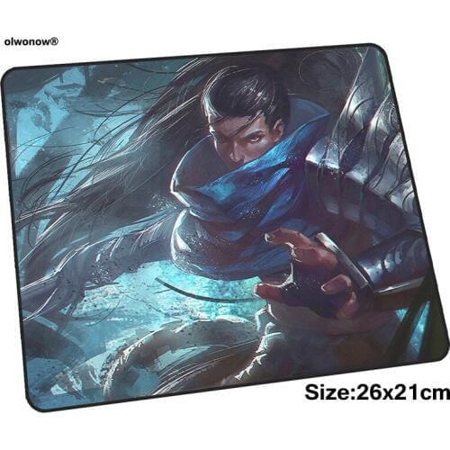 Yasuo mousepad 26x21cm gaming mouse pad big gamer mat best seller game computer desk padmouse keyboard cheapest play mats