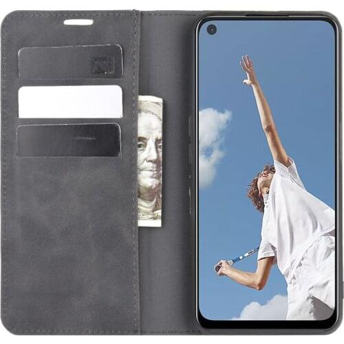 OPPOA72 Auto Switch Leather Case for OPPO A72 (6.5in) Flip Wallet Book Style Cover Black 72A 2067 A 72 CPH2067 OPPO2067