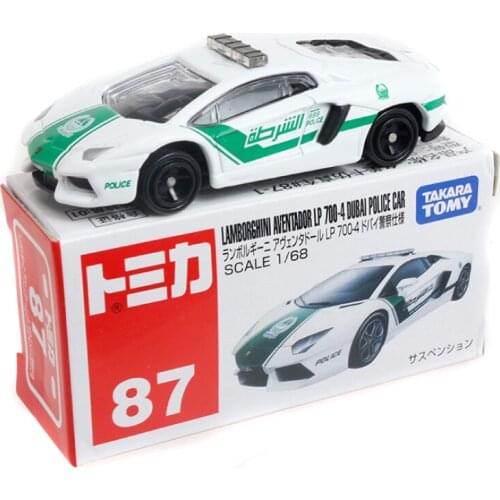 TOMY Diecasts & Toy Vehicles Lamborghini Aventador LP700-4 Dubai Police Alloy Car Diecast Model Car Toys for Children Kids Gift