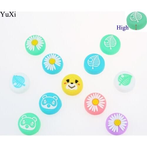 YuXi Animals Crossing Design Thumb Grip Caps Joystick Cap for Nintend Switch & Lite Soft Silicone Cover for Joy-Con Controller