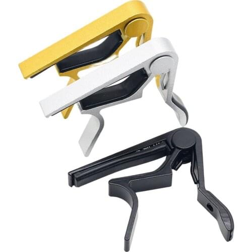 2019 New Professional Aluminum Alloy Tune Guitar Tuner Clamp Key Trigger Capo for Acoustic Electric Musical Instruments