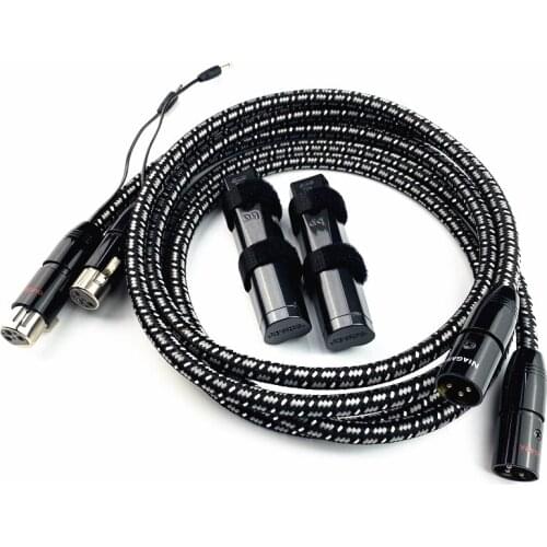 New NIAGARA XLR Balanced Cable with 72V DBS for DIY Amplifier HiFi Audio Line DVD CD Player Home Theater