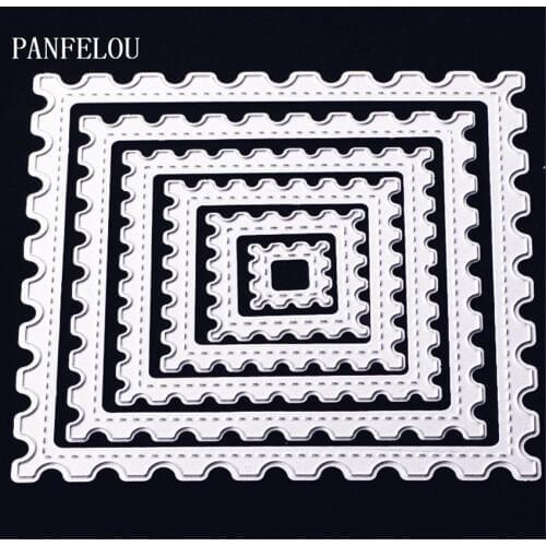 PANFELOU Equilateral rectangular Scrapbooking Easter card album paper die metal craft stencils punch cuts dies cutting