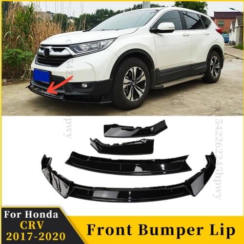 Front Bumper Lip Chin Body Kit Diffuser Splitter Cover Trim Styling Facelift Accessories For Honda CRV 2017 2018 2019 2020