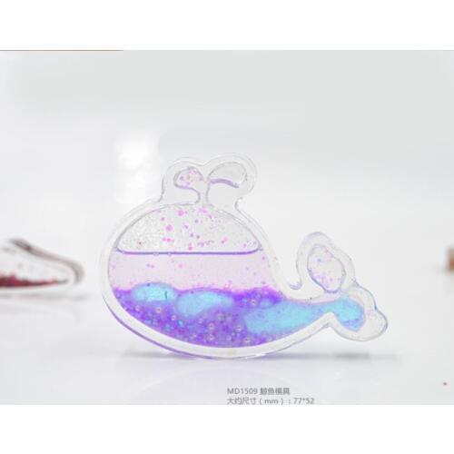 Water Injection mud board Hollow whale mold DIY Decorative Craft Jewelry Making resin molds for jewelry