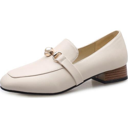 Early spring of 2019 the new comfortable party with square head with low natural contracted joker single shoe code 40-43