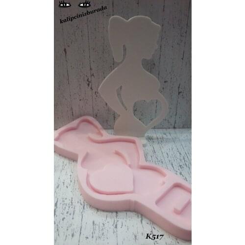 Pregnant Mother Frame Silicone Mold