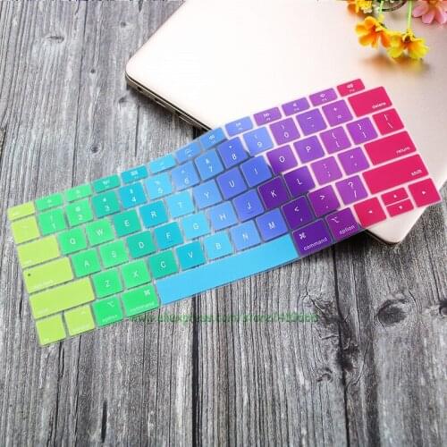 Silicone Waterproof Dust-Proof Keyboard Cover Protective Skin For MacBook Air 13 inch 2019 2018 Release A1932 Touch ID US Layout