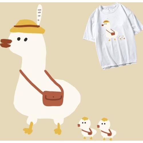 Thermal Cute Animals Patch Iron on Transfers For Clothing Stickers for Clothes Stripe Lovely Animal Heat Transfer Patches Decor