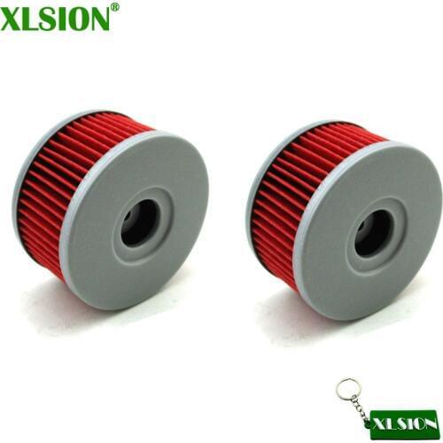 XLSION 2x Oil Filter For Suzuki TU250X 250 GN250 GZ250 MARAUDER DRZ250 VL125LC VL250LC INTRUDER 125 SP250 DR250 SG350 DR350 Beta