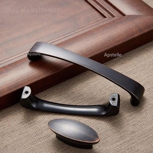 "Cabinet Drawer Knobs Closet Door Handles Cupboard Kitchen Pulls Antique Zinc Alloy Retro Silver Bathroom Hardwares"