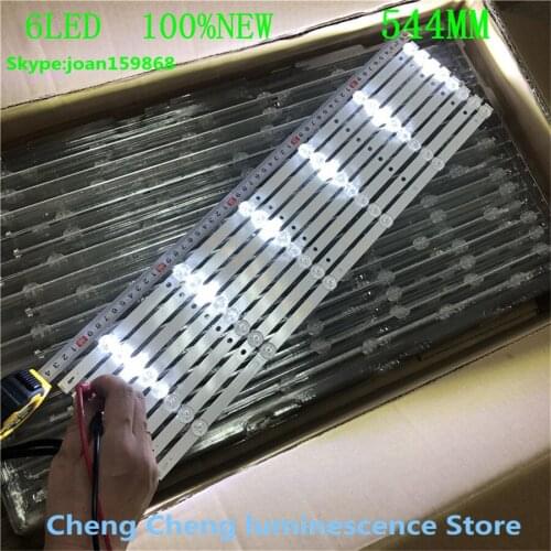 1 set = 8 pieces LED Backlight strip 6 LAMP for 55PUF6092 K550WDC1 A2 4708-K550WD-A2113N01 471R1P79 4708-K55WDC-A1113N01