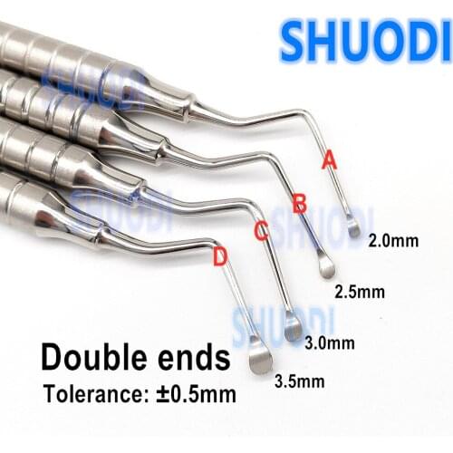 1 piece Hollow Handle Dental Scaler Spoon Tooth Cleaning Excavator Restorative Instruments Spoon Tool High quality Long tip