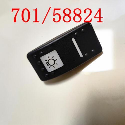 2pcs 701/58824 Road Lamps Switch Decal Switch Cover for JCB Backhoe Loader 3CX 4CX