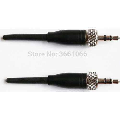 2Pcs DIY 3.5mm 1/8 Screw Lock Stereo for Sennheiser Sony Headset Tie Clip Lavalier Mics Connector Audio Adapter